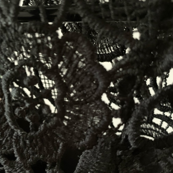 Miss Selfridge Black Lace Cap romper (6) - Picture 7 of 8